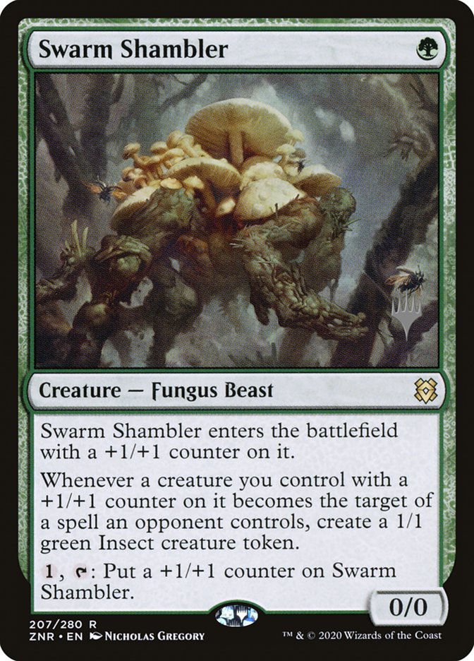 Swarm Shambler (Promo Pack) [Zendikar Rising Promos] | I Want That Stuff Brandon