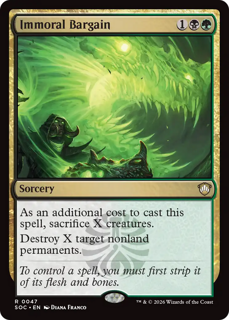 Immoral Bargain [Secrets of Strixhaven Commander] | I Want That Stuff Brandon