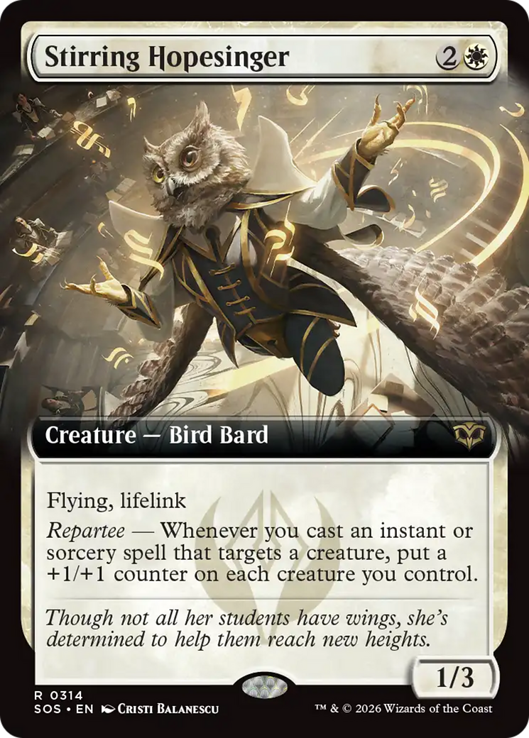 Stirring Hopesinger (Extended Art) [Secrets of Strixhaven] | I Want That Stuff Brandon