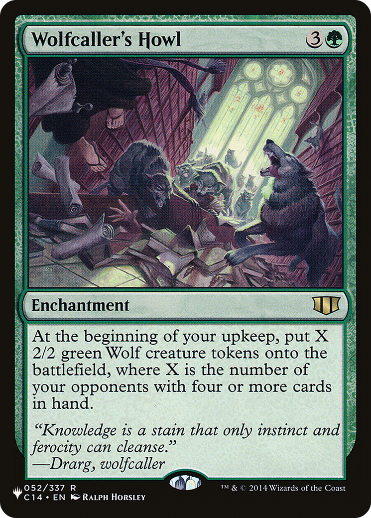 Wolfcaller's Howl [The List] | I Want That Stuff Brandon