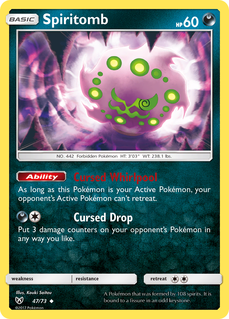 Spiritomb (47/73) [Sun & Moon: Shining Legends] | I Want That Stuff Brandon