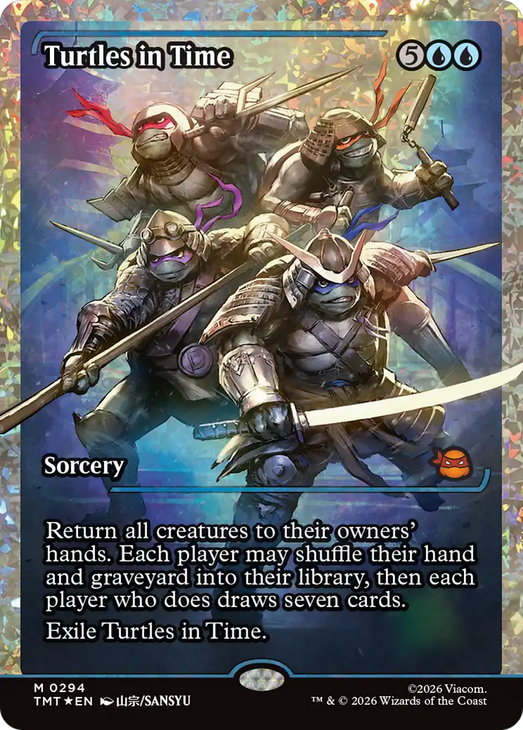 Turtles in Time (Showcase) (Fracture Foil) [Teenage Mutant Ninja Turtles] | I Want That Stuff Brandon