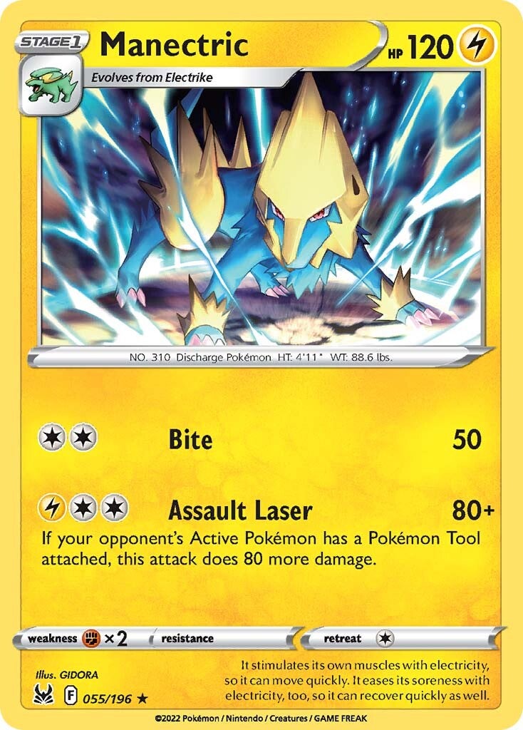 Manectric (055/196) [Sword & Shield: Lost Origin] | I Want That Stuff Brandon