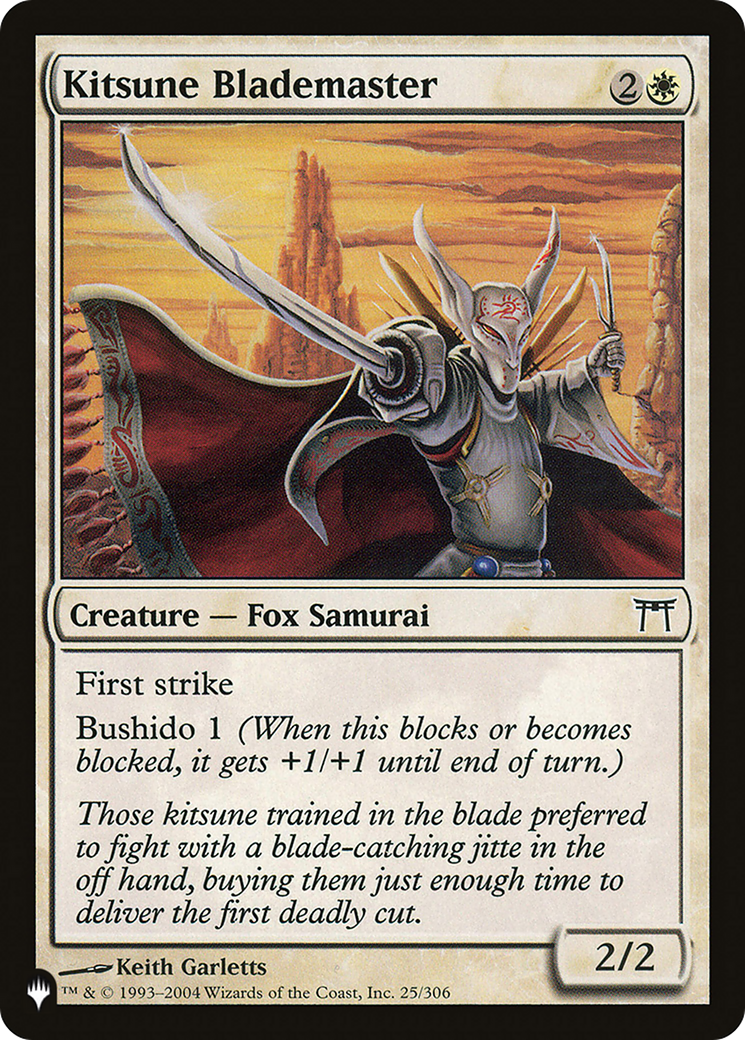 Kitsune Blademaster [The List Reprints] | I Want That Stuff Brandon