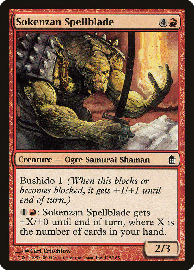 Sokenzan Spellblade [Saviors of Kamigawa] | I Want That Stuff Brandon