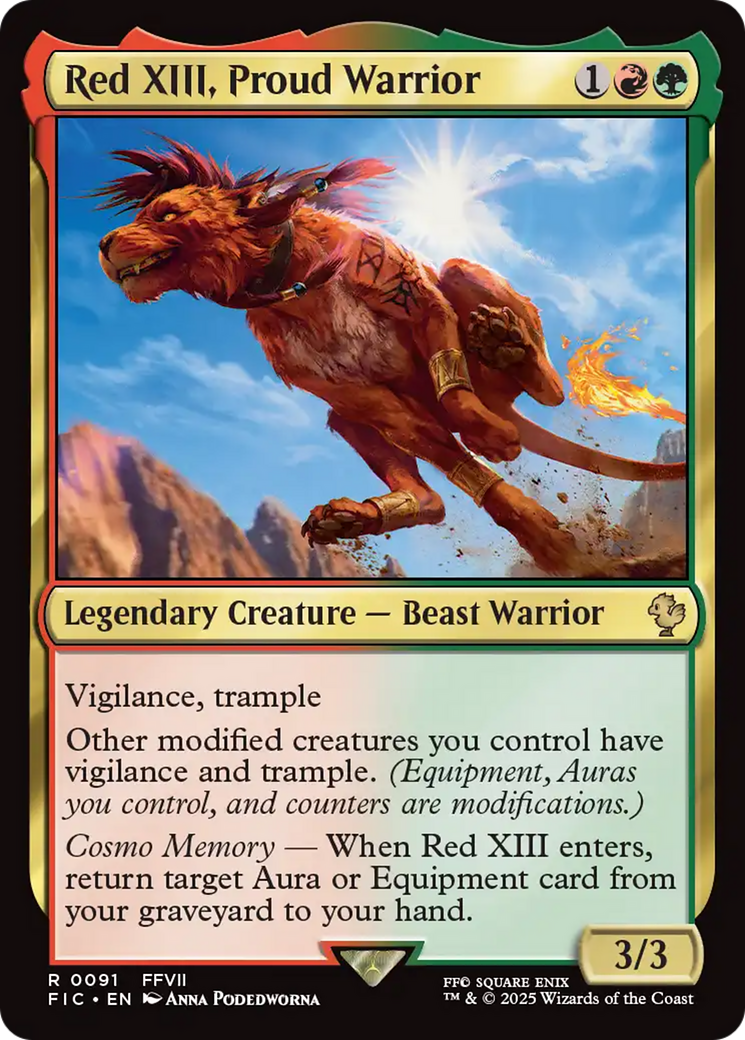Red XIII, Proud Warrior [FINAL FANTASY Commander] | I Want That Stuff Brandon