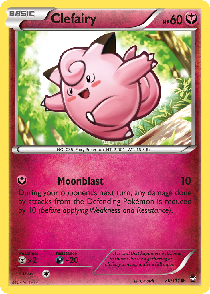 Clefairy (70/111) [XY: Furious Fists] | I Want That Stuff Brandon