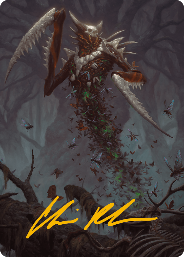 Grist, the Plague Swarm Art Card (Gold-Stamped Signature) [Modern Horizons 3 Art Series] | I Want That Stuff Brandon