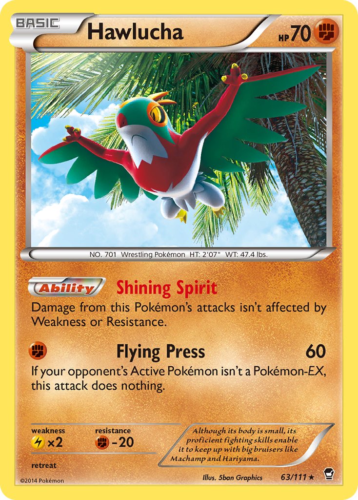 Hawlucha (63/111) (Cosmos Holo) (Blister Exclusive) [XY: Furious Fists] | I Want That Stuff Brandon