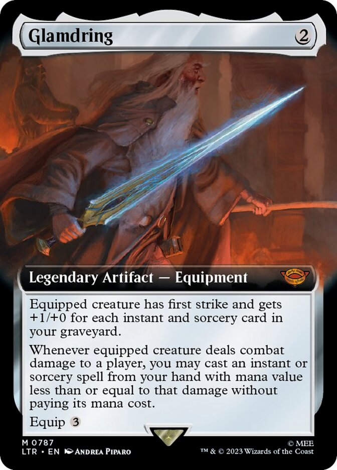 Glamdring (Extended Art) (Surge Foil) [The Lord of the Rings: Tales of Middle-Earth] | I Want That Stuff Brandon