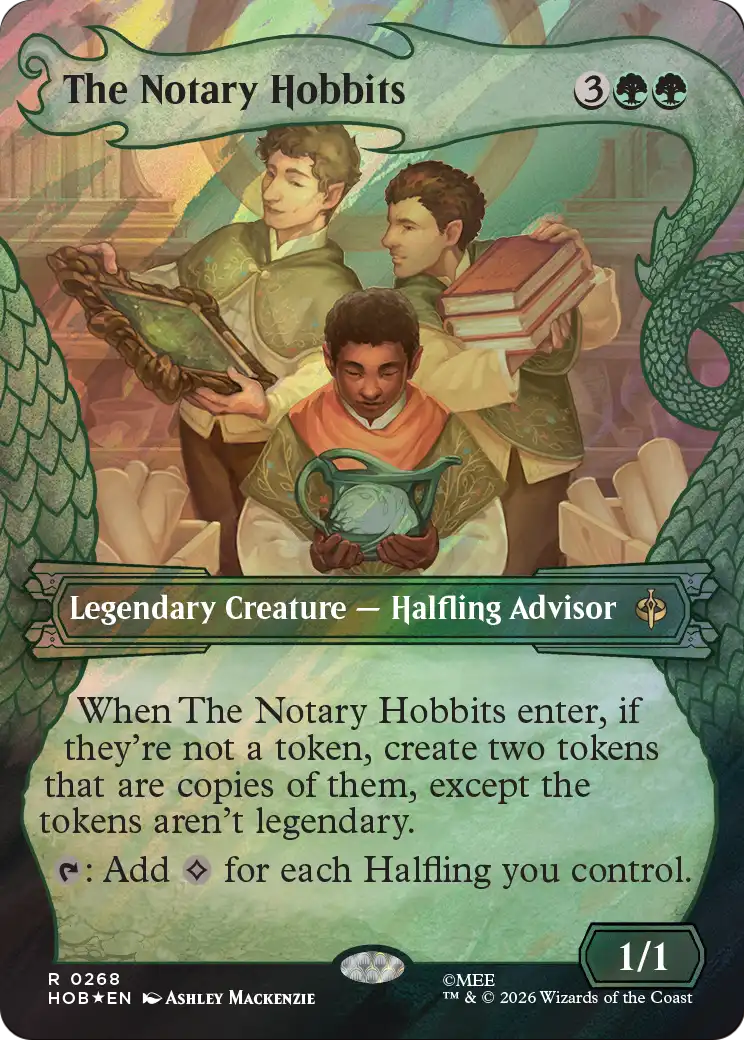The Notary Hobbits (Showcase) (Surge Foil) [The Hobbit] | I Want That Stuff Brandon