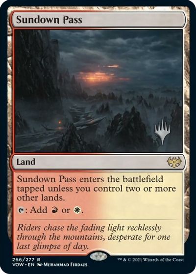 Sundown Pass (Promo Pack) [Innistrad: Crimson Vow Promos] | I Want That Stuff Brandon