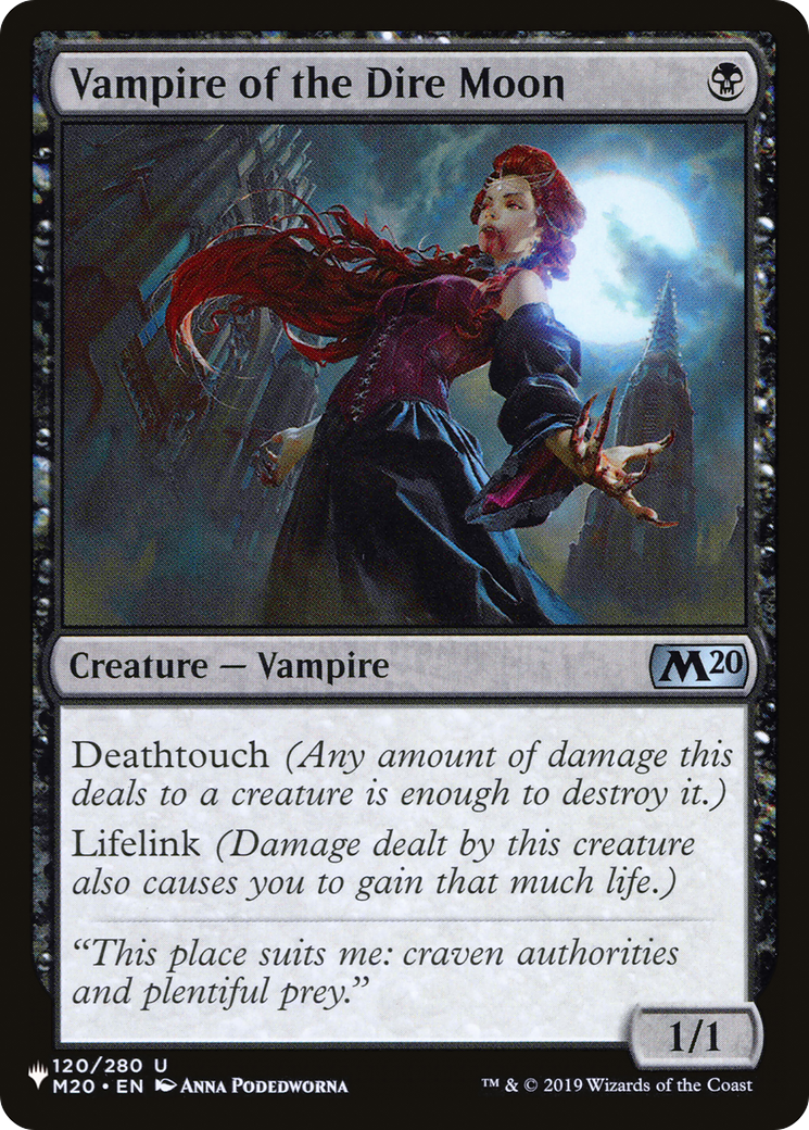 Vampire of the Dire Moon [The List] | I Want That Stuff Brandon