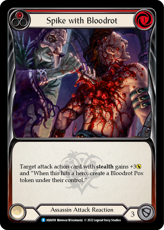 Spike with Bloodrot [ARA018] (Outsiders Arakni Blitz Deck) | I Want That Stuff Brandon