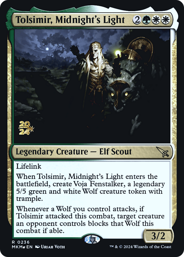 Tolsimir, Midnight's Light [Murders at Karlov Manor Prerelease Promos] | I Want That Stuff Brandon