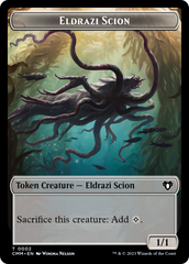 Manifest // Eldrazi Scion Double-Sided Token [Commander Masters Tokens] | I Want That Stuff Brandon