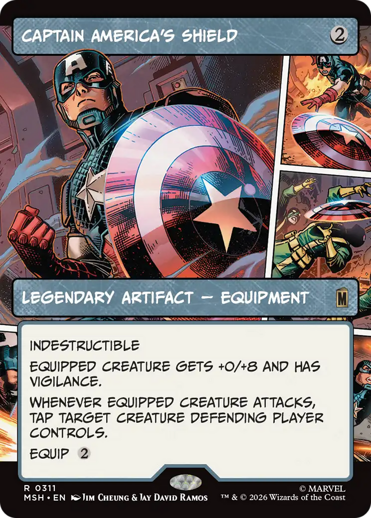Captain America's Shield (Borderless) (0311) [Marvel Super Heroes] | I Want That Stuff Brandon