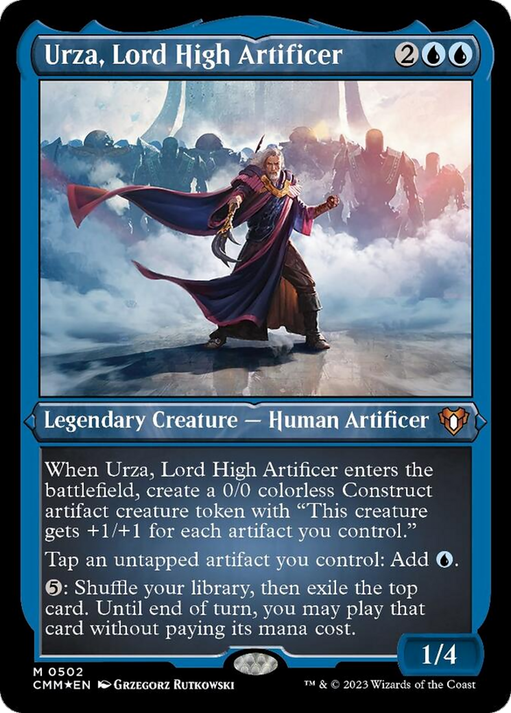 Urza, Lord High Artificer (Foil Etched) [Commander Masters] | I Want That Stuff Brandon