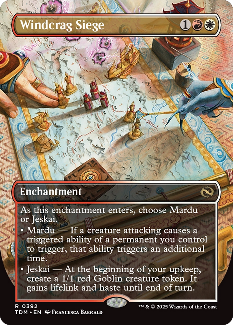 Windcrag Siege (Borderless) [Tarkir: Dragonstorm] | I Want That Stuff Brandon