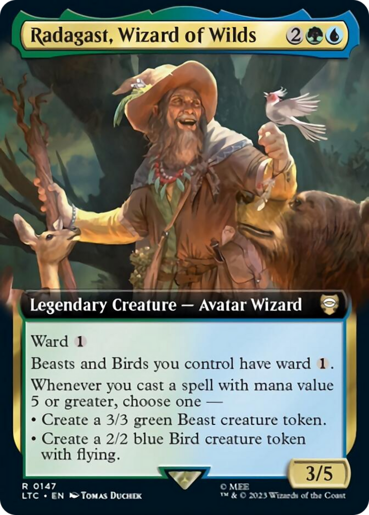 Radagast, Wizard of Wilds (Extended Art) [The Lord of the Rings: Tales of Middle-Earth Commander] | I Want That Stuff Brandon