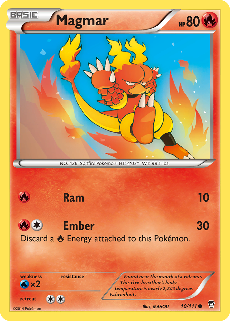 Magmar (10/111) [XY: Furious Fists] | I Want That Stuff Brandon