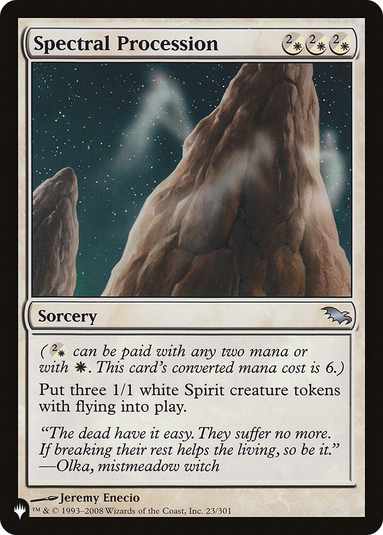 Spectral Procession [The List Reprints] | I Want That Stuff Brandon