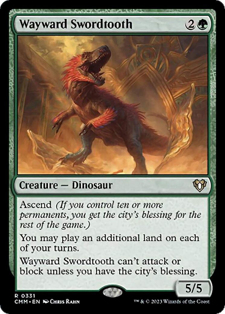 Wayward Swordtooth [Commander Masters] | I Want That Stuff Brandon