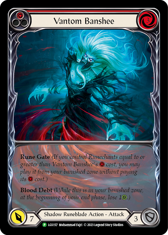 Vantom Banshee (Red) (Extended Art) [LGS157] (Promo)  Rainbow Foil | I Want That Stuff Brandon