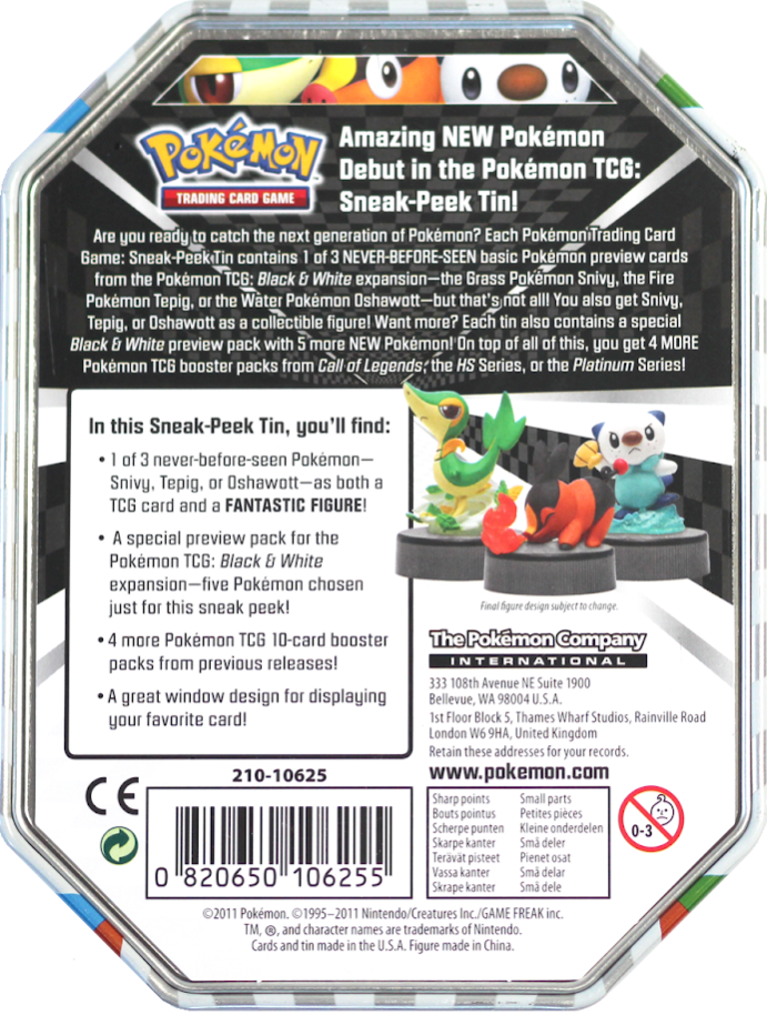 Black & White - Sneak-Peek Tin (Oshawott) | I Want That Stuff Brandon