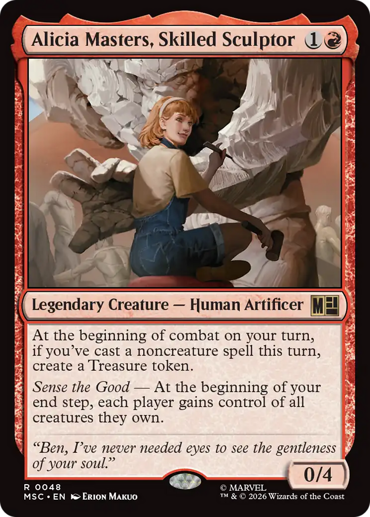 Alicia Masters, Skilled Sculptor (Surge Foil) [Marvel Super Heroes Commander] | I Want That Stuff Brandon