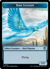 Dragon Elemental // Bird Illusion Double-Sided Token [Outlaws of Thunder Junction Commander Tokens] | I Want That Stuff Brandon