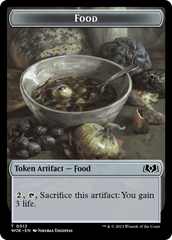 Rat // Food (0013) Double-Sided Token [Wilds of Eldraine Tokens] | I Want That Stuff Brandon