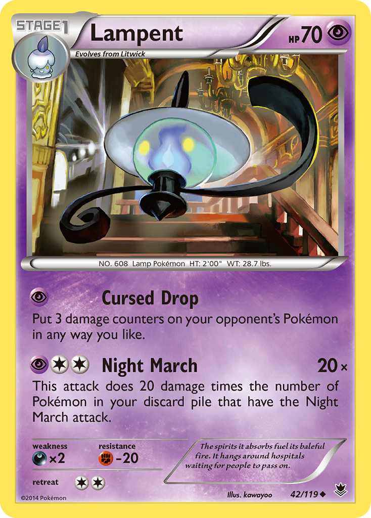 Lampent (42/119) [XY: Phantom Forces] | I Want That Stuff Brandon