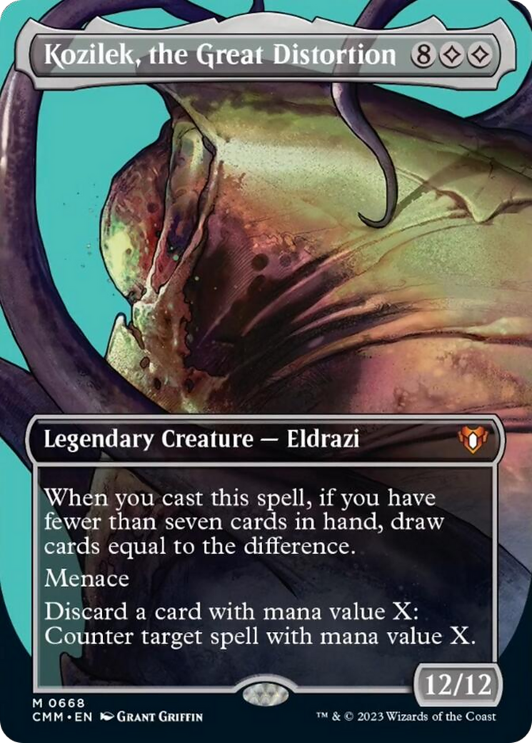 Kozilek, the Great Distortion (Borderless Profile) [Commander Masters] | I Want That Stuff Brandon