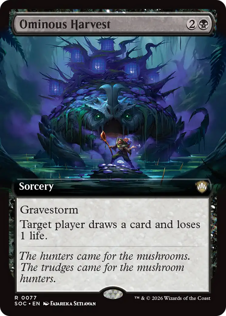 Ominous Harvest (Extended Art) [Secrets of Strixhaven Commander] | I Want That Stuff Brandon