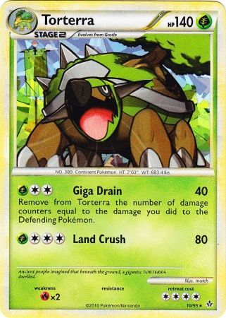 Torterra (10/95) (Cracked Ice Holo) [HeartGold & SoulSilver: Unleashed] | I Want That Stuff Brandon