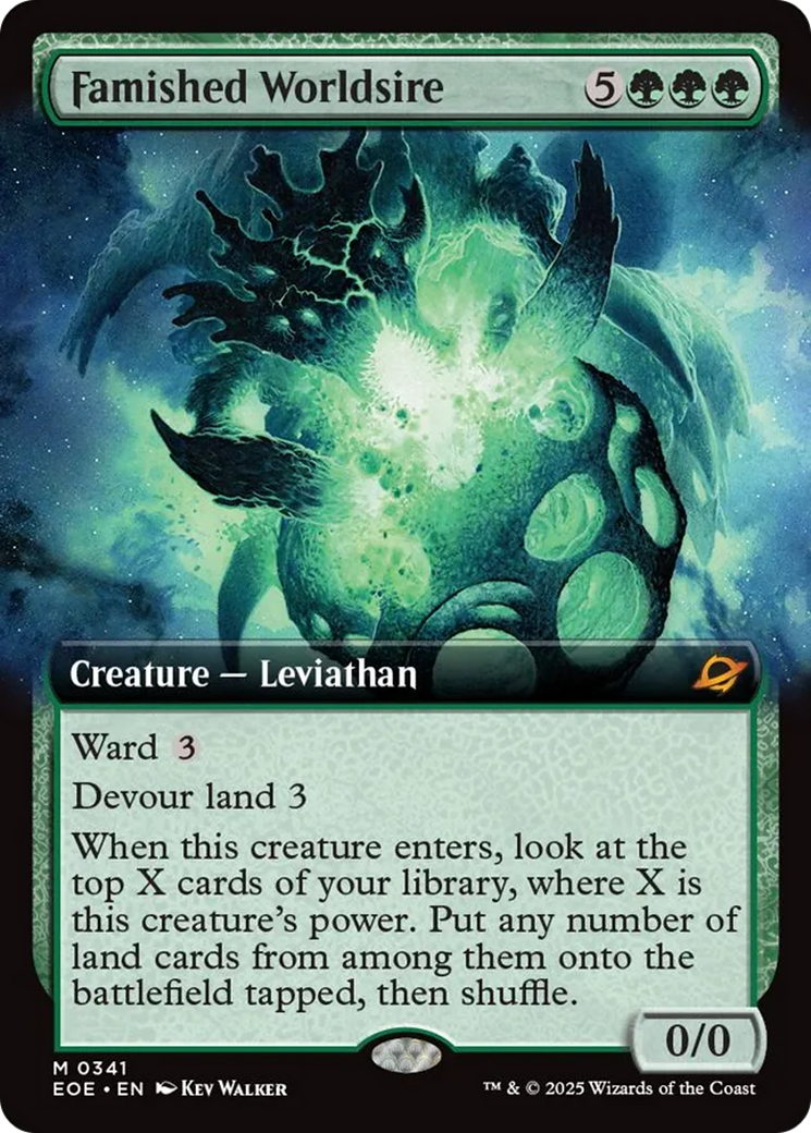 Famished Worldsire (Extended Art) [Edge of Eternities] | I Want That Stuff Brandon