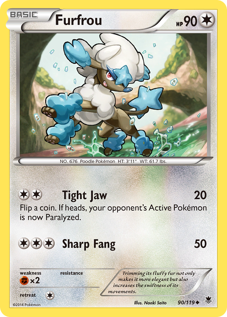Furfrou (90/119) [XY: Phantom Forces] | I Want That Stuff Brandon