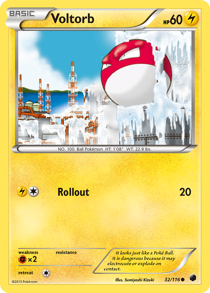 Voltorb (32/116) [Black & White: Plasma Freeze] | I Want That Stuff Brandon