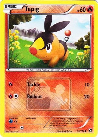 Tepig (15/114) (League Promo) [Black & White: Base Set] | I Want That Stuff Brandon