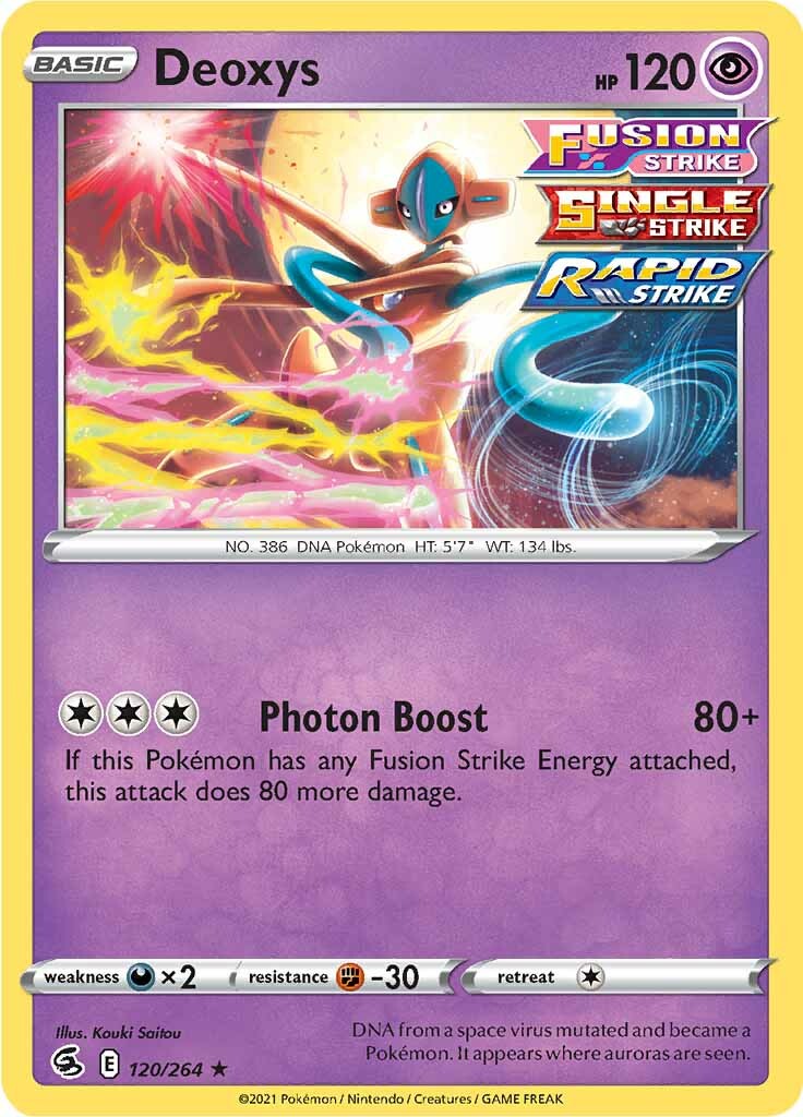 Deoxys (120/264) [Sword & Shield: Fusion Strike] | I Want That Stuff Brandon