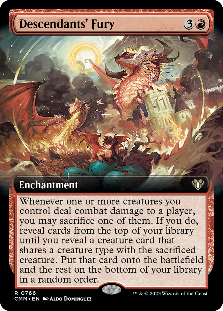 Descendants' Fury (Extended Art) [Commander Masters] | I Want That Stuff Brandon