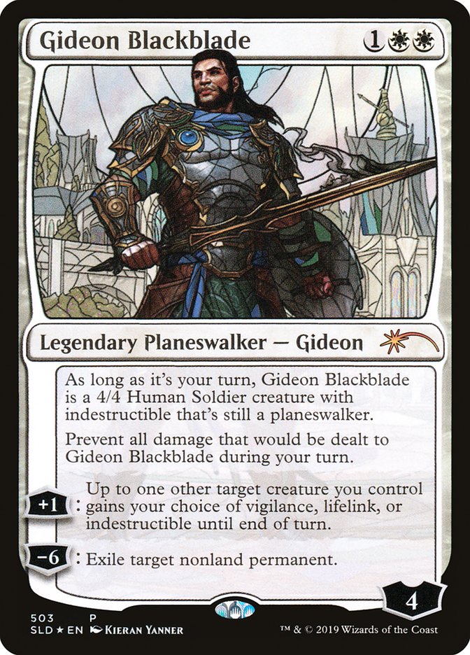 Gideon Blackblade (Stained Glass) [Secret Lair Drop Promos] | I Want That Stuff Brandon