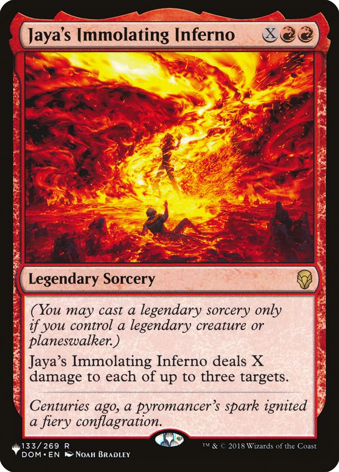 Jaya's Immolating Inferno [The List] | I Want That Stuff Brandon