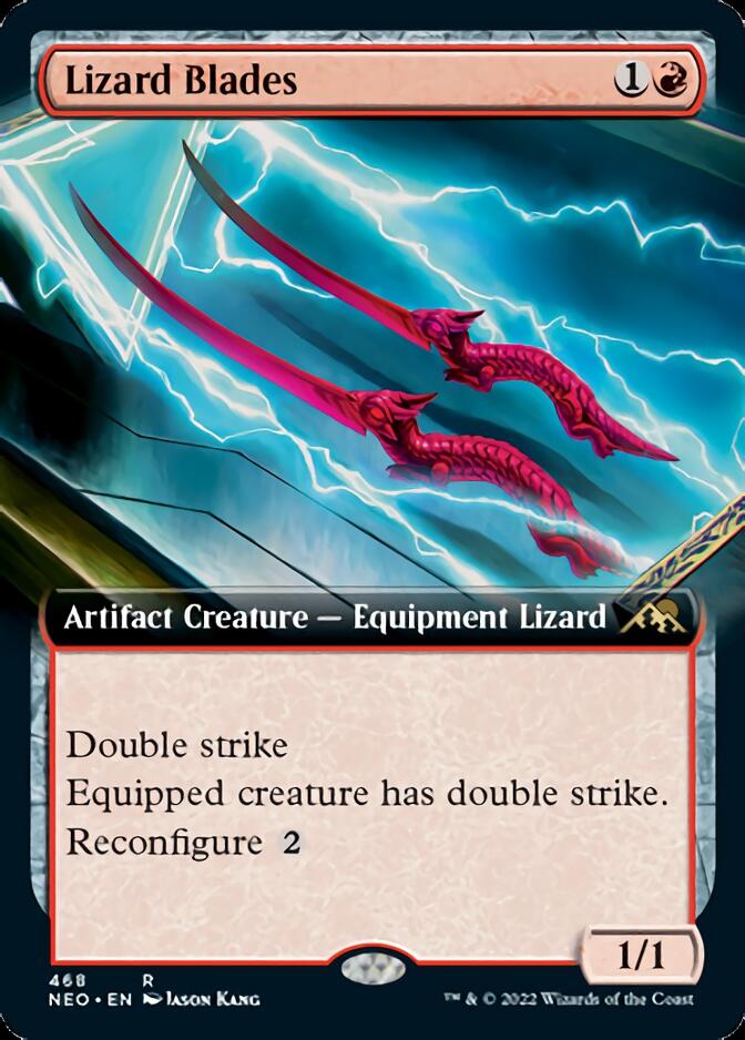 Lizard Blades (Extended Art) [Kamigawa: Neon Dynasty] | I Want That Stuff Brandon