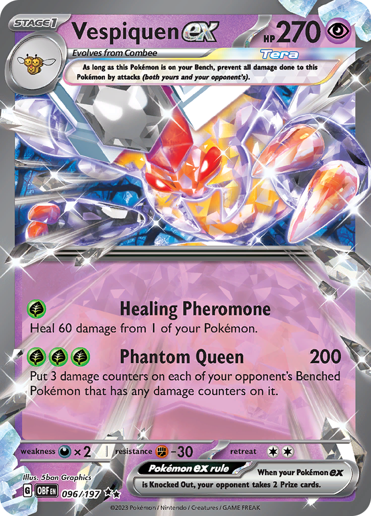 Vespiquen ex (096/197) [Scarlet & Violet: Obsidian Flames] | I Want That Stuff Brandon