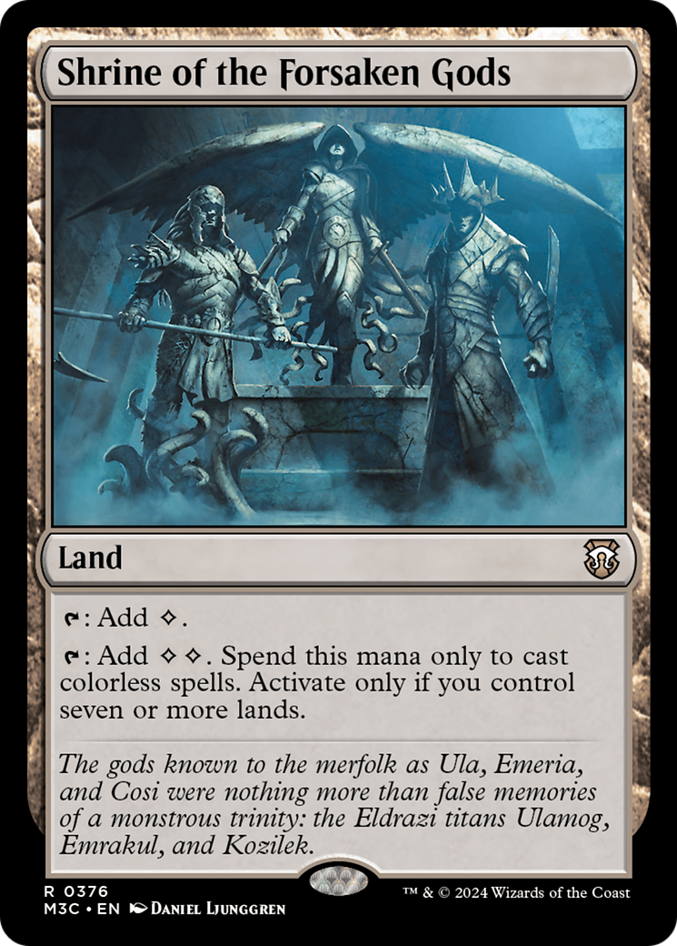 Shrine of the Forsaken Gods (Ripple Foil) [Modern Horizons 3 Commander] | I Want That Stuff Brandon