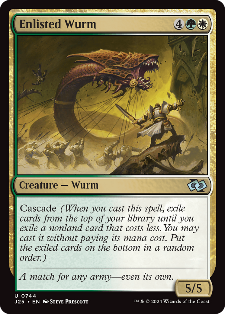 Enlisted Wurm [Foundations Jumpstart] | I Want That Stuff Brandon