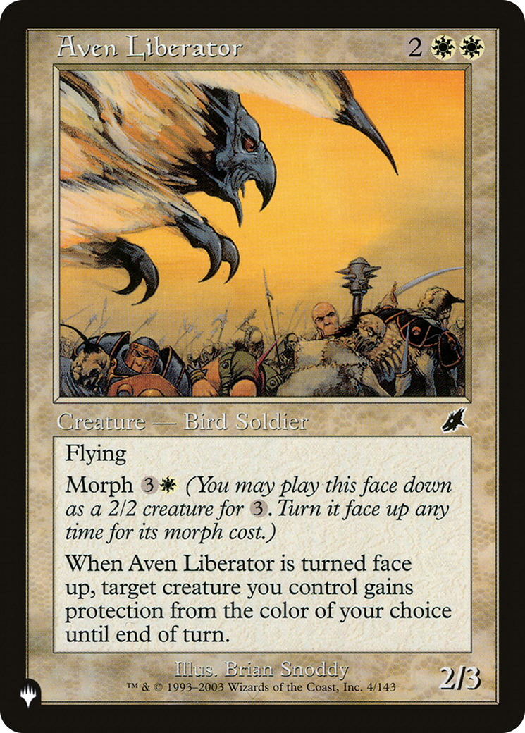 Aven Liberator [The List Reprints] | I Want That Stuff Brandon