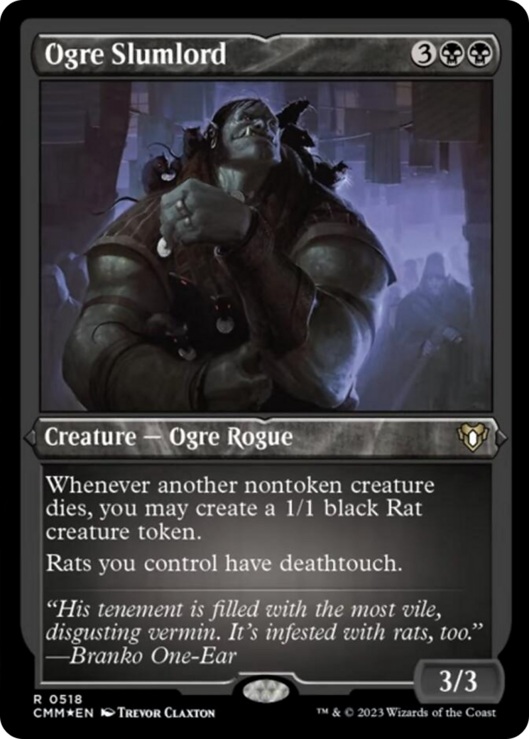 Ogre Slumlord (Foil Etched) [Commander Masters] | I Want That Stuff Brandon